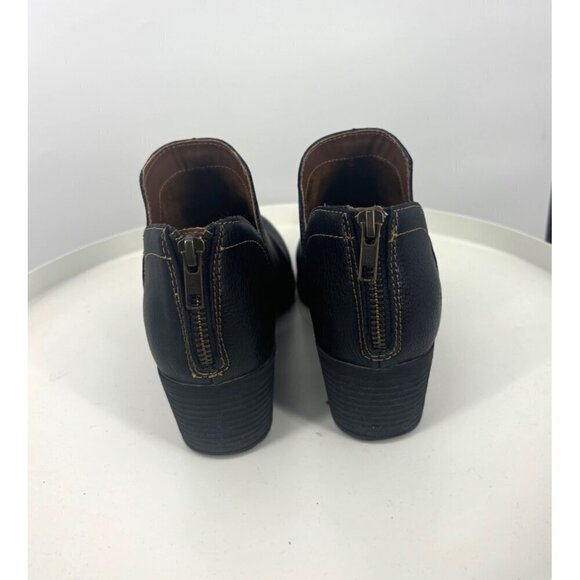 B.O.C Lucy Black Leather Western Boots 9 - Picture 4 of 7